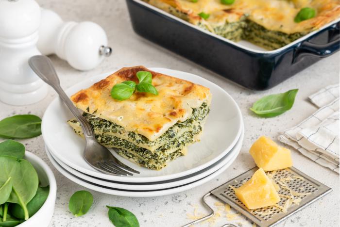 Špenátové lasagne jsou lahodnou alternativou.
